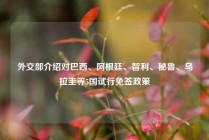 外交部介绍对巴西、阿根廷、智利、秘鲁、乌拉圭等5国试行免签政策