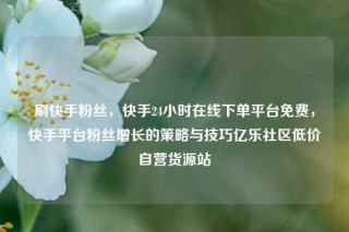 刷快手粉丝，快手24小时在线下单平台免费，快手平台粉丝增长的策略与技巧亿乐社区低价自营货源站
